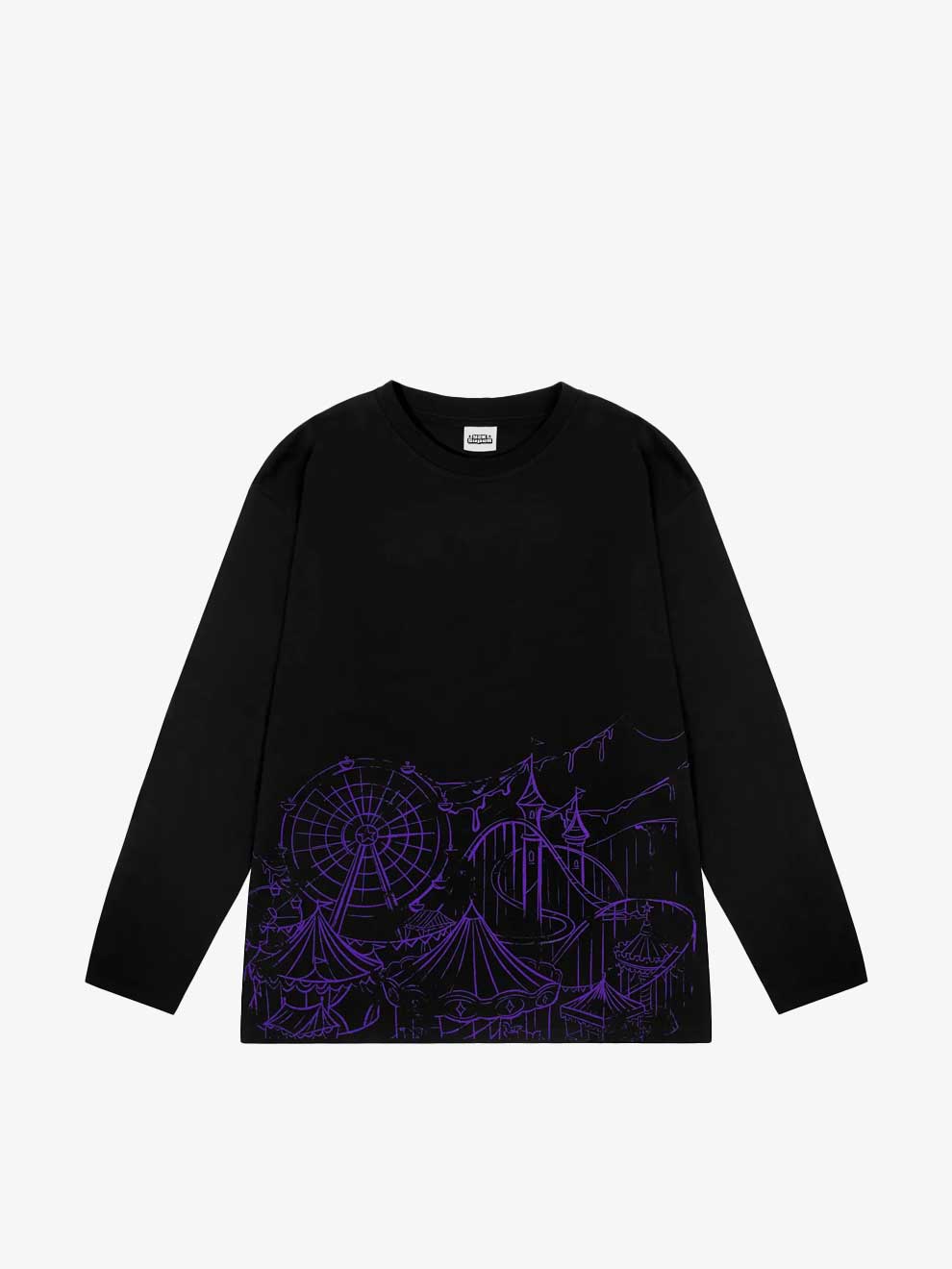 OVERSIZED FUNHOUSE GRAPHIC Y2K LONG SLEEVE