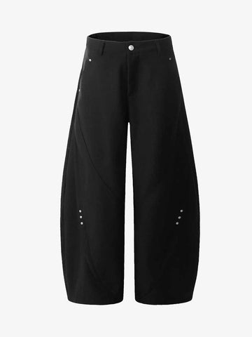 SCIMITAR BLACK TROUSER BAGGY ASIAN BARREL PANTS