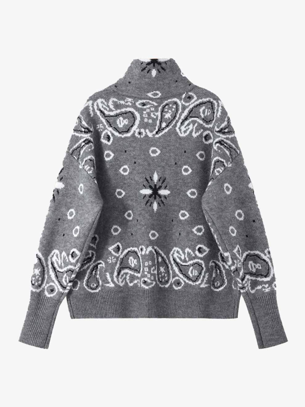 SPRINT KNITTED CARDIGAN ZIPPER WOMEN SWEATER