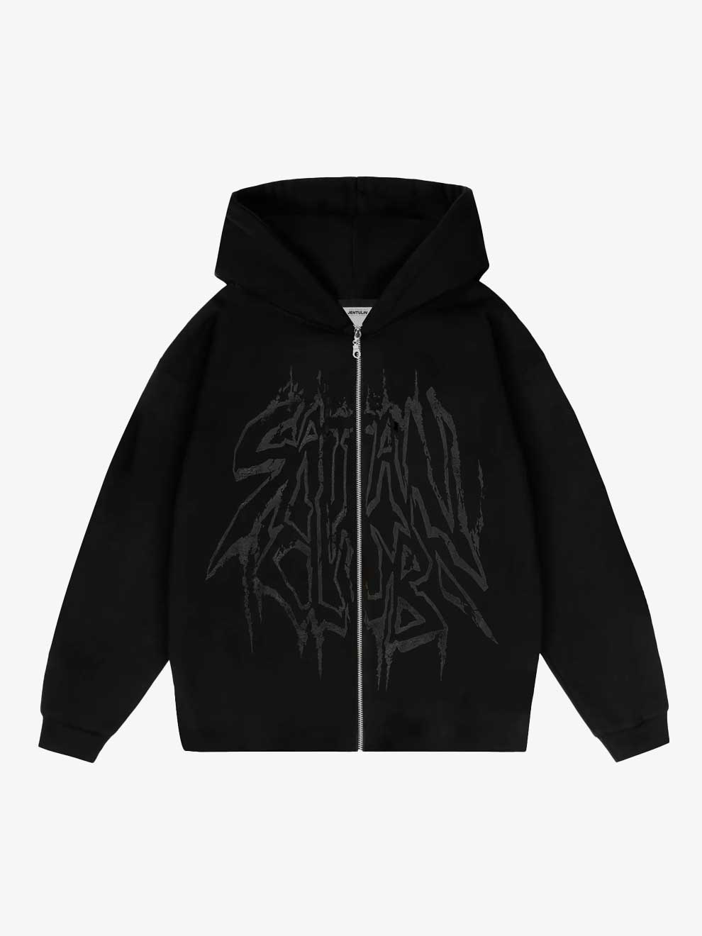 STN CLUB OVERSIZED Y2K ZIP UP HOODIE